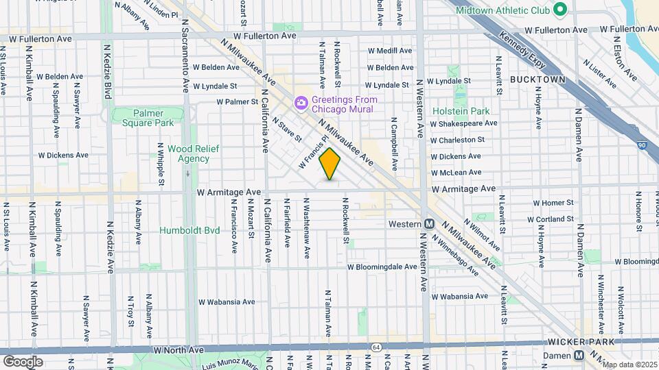 2620 W Armitage Ave, Unit 1 Mapa y Detalles de la Ubicación