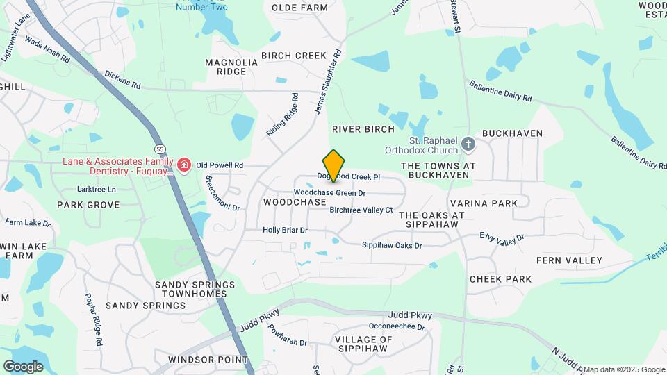 423 Woodchase Green Dr Map and Location Details