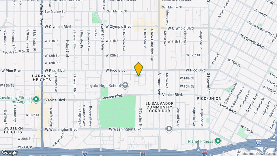 1336 S Catalina St Map and Location Details