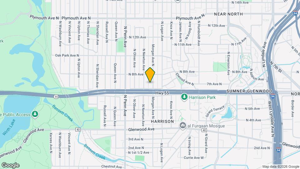 625 N Morgan Ave Map and Location Details