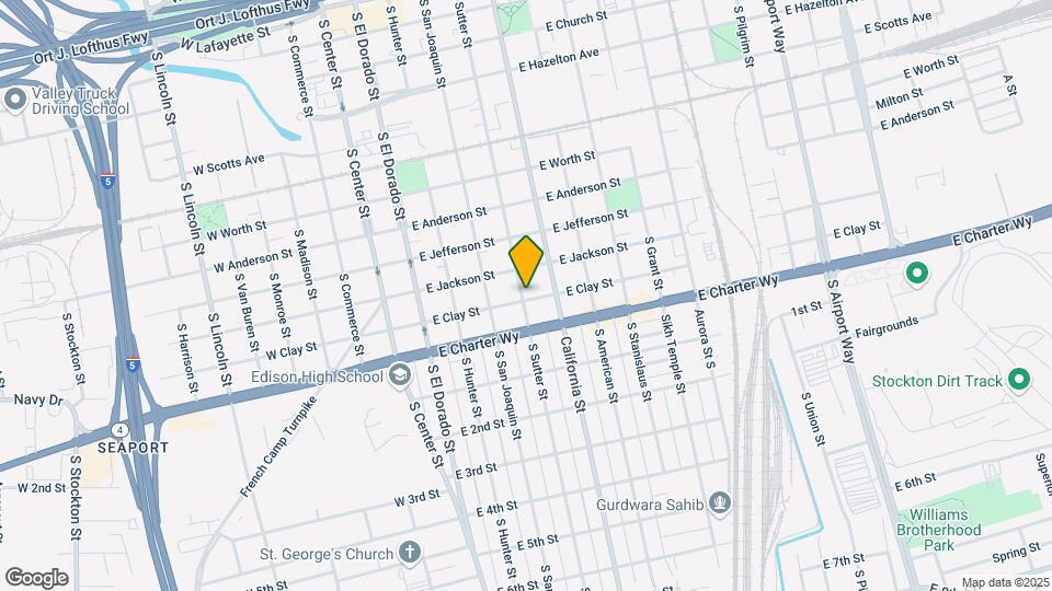 1240 S Sutter St Map and Location Details