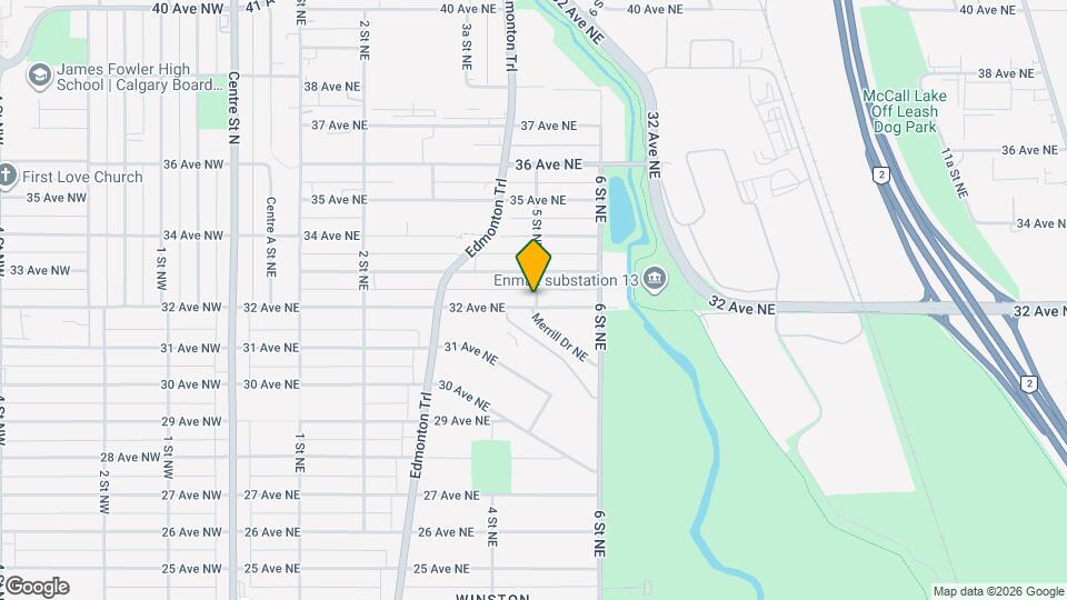 3113-3115 5 St NE Map and Location Details