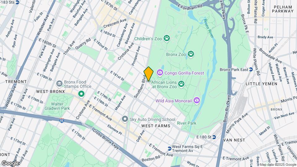 840 Bronx Park S Map and Location Details