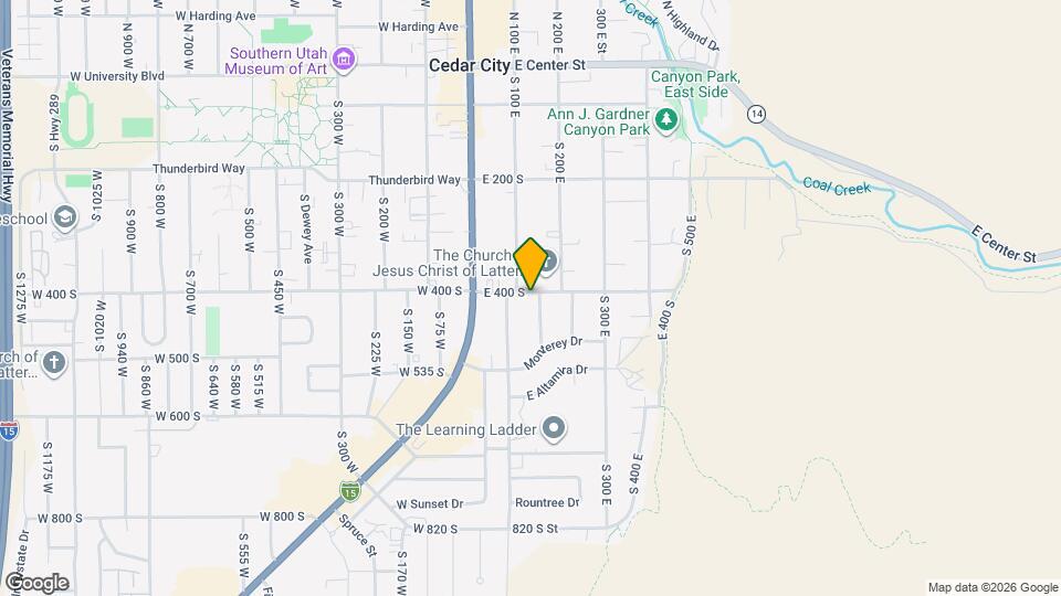 140 E 400 S Map and Location Details