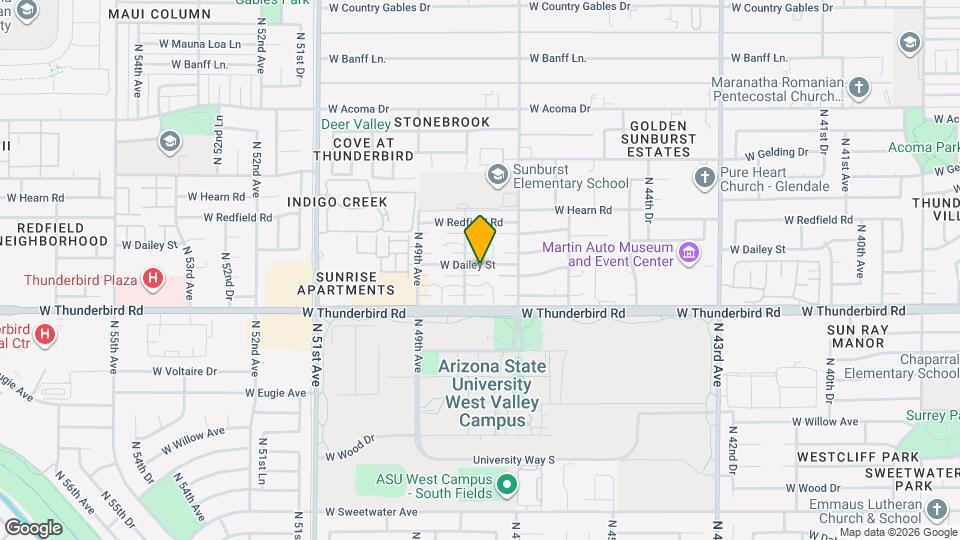 13861 N 48th Ave Mapa y Detalles de la Ubicación