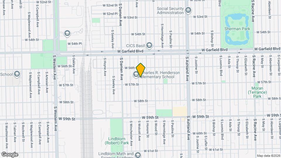 5643 S Wolcott Ave Map and Location Details