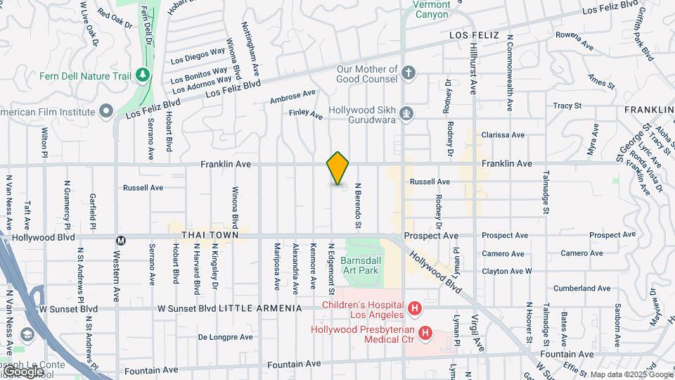 1820 Edgemont St Mapa y Detalles de la Ubicación