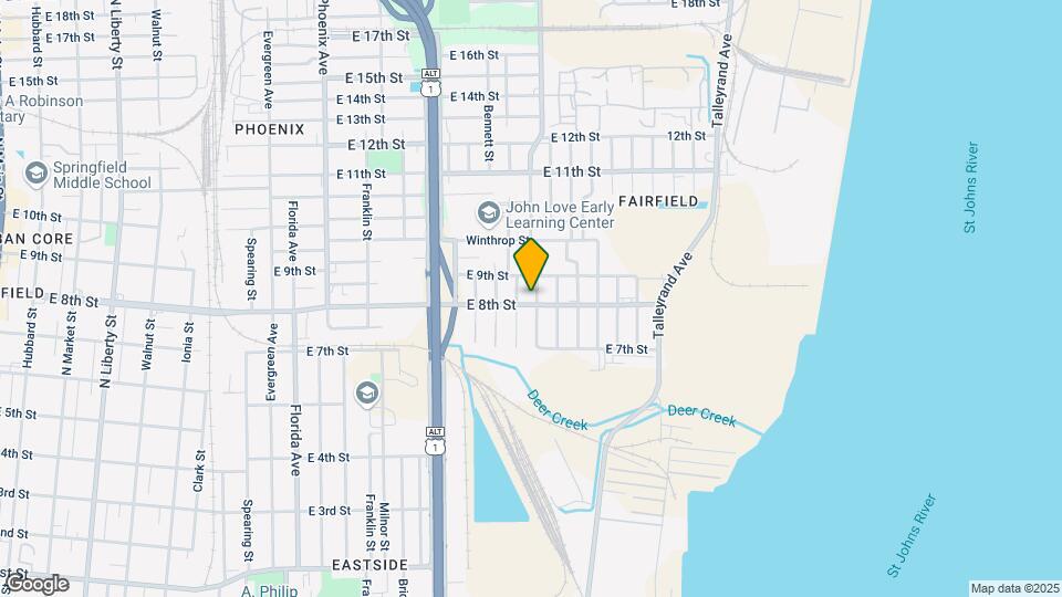 1619 E 8th St Map and Location Details