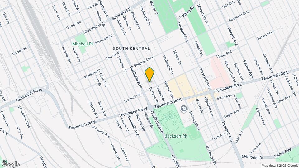 1580 Dufferin Pl Map and Location Details