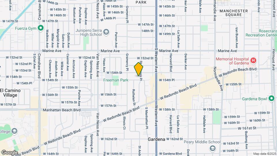 1907 W 154th Pl Map and Location Details