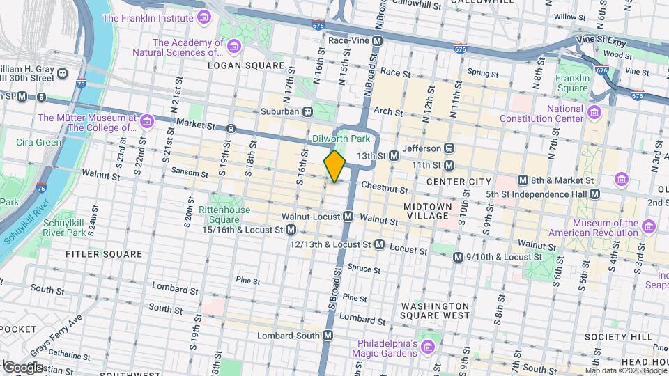 1420-22 Chestnut St, Unit 404 Map and Location Details