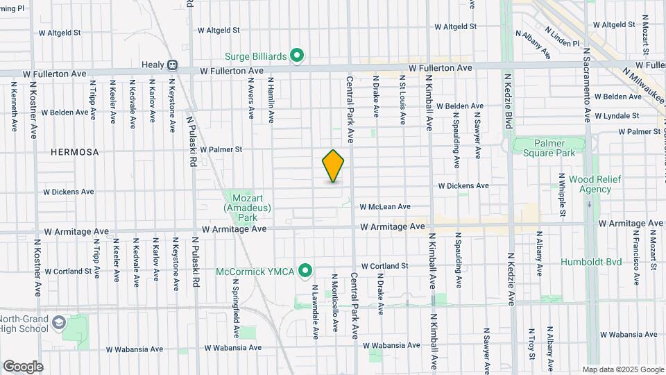 3635 W Dickens Ave Map and Location Details