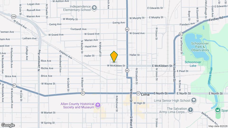 410 W McKibben St, Unit 1 Mapa y Detalles de la Ubicación