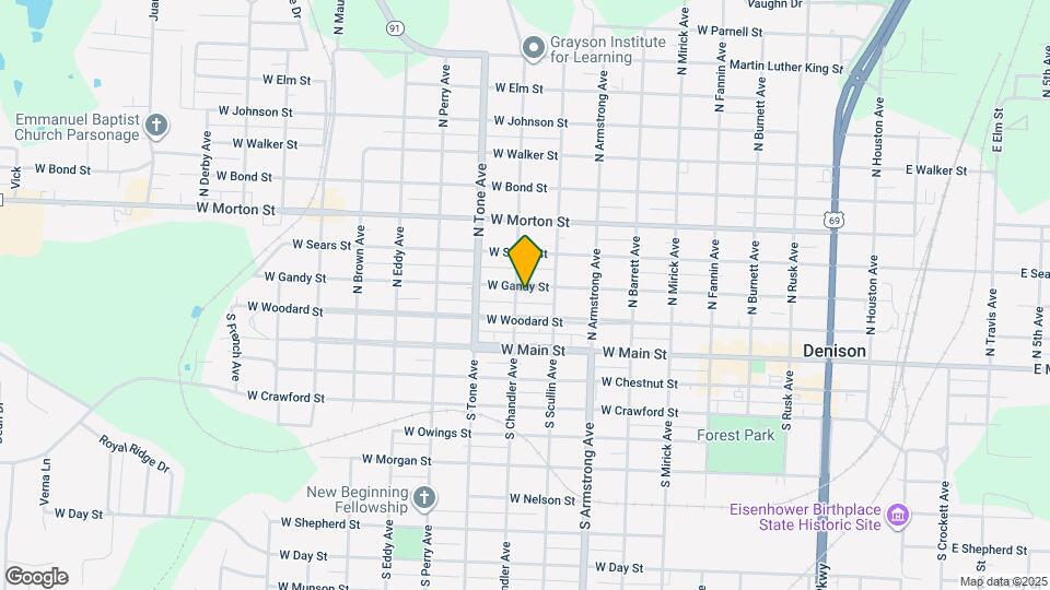 924 W Gandy St Map and Location Details