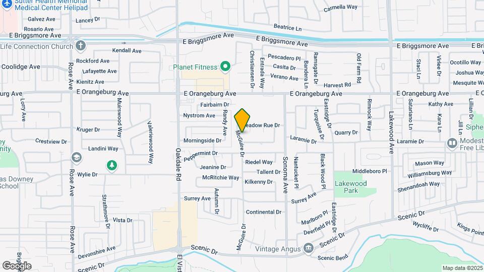 1216 McGuire Dr Map and Location Details