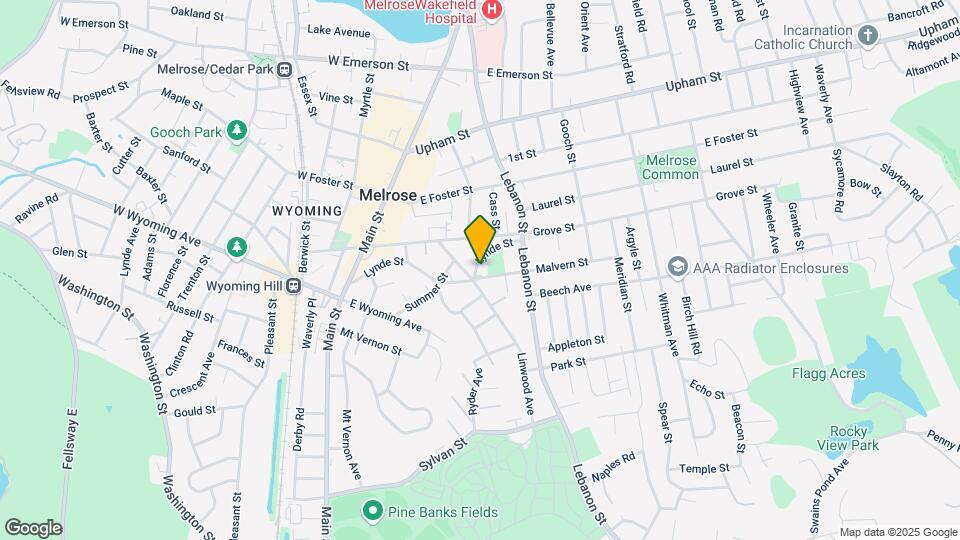 135 Lynde St Map and Location Details
