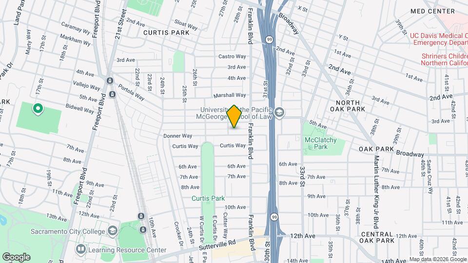 2723 Donner Way Map and Location Details