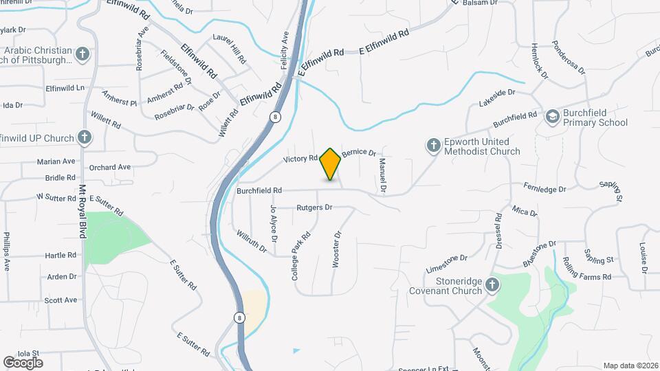 905 Burchfield Rd Map and Location Details