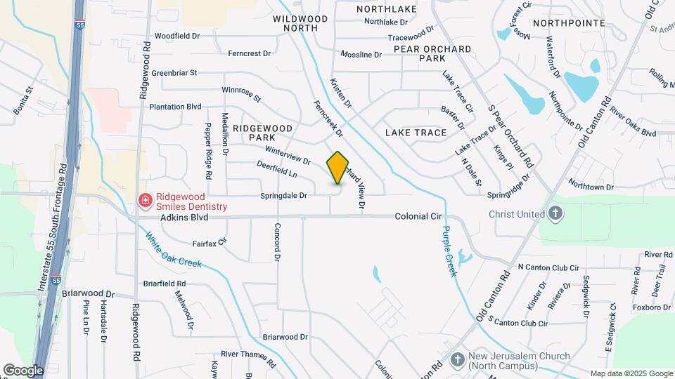 1450 Springdale Dr Map and Location Details