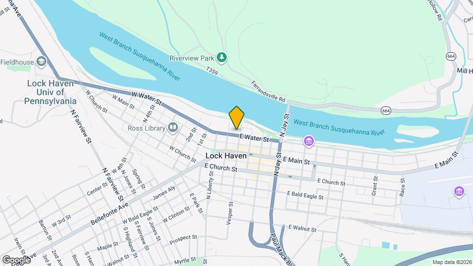 19 E Water St Mapa y Detalles de la Ubicación