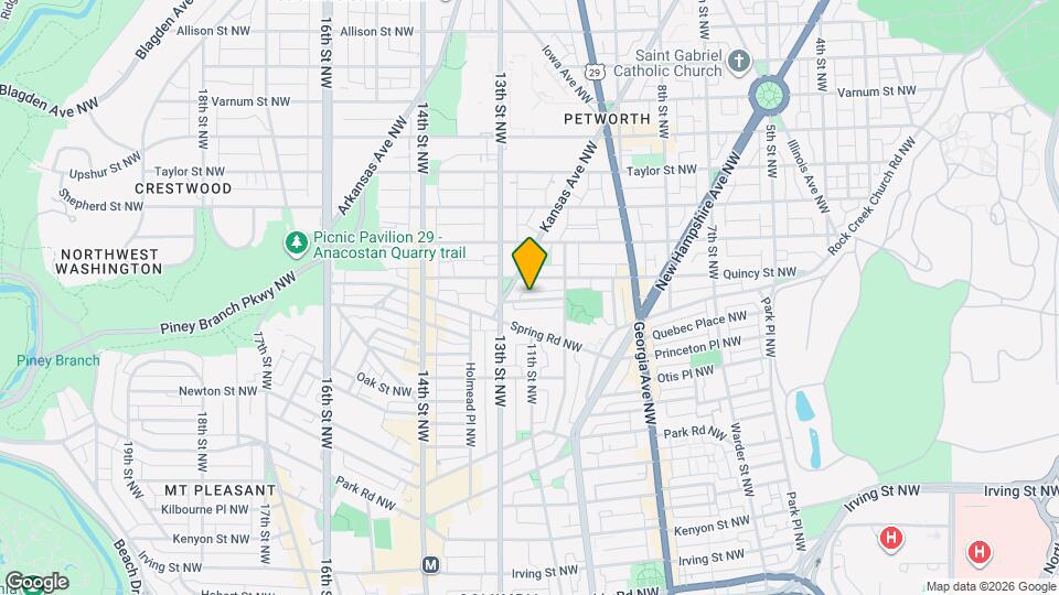 1039 Quebec Pl NW Map and Location Details