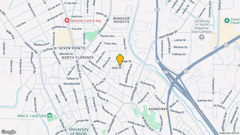 543 Dulin St Map and Location Details