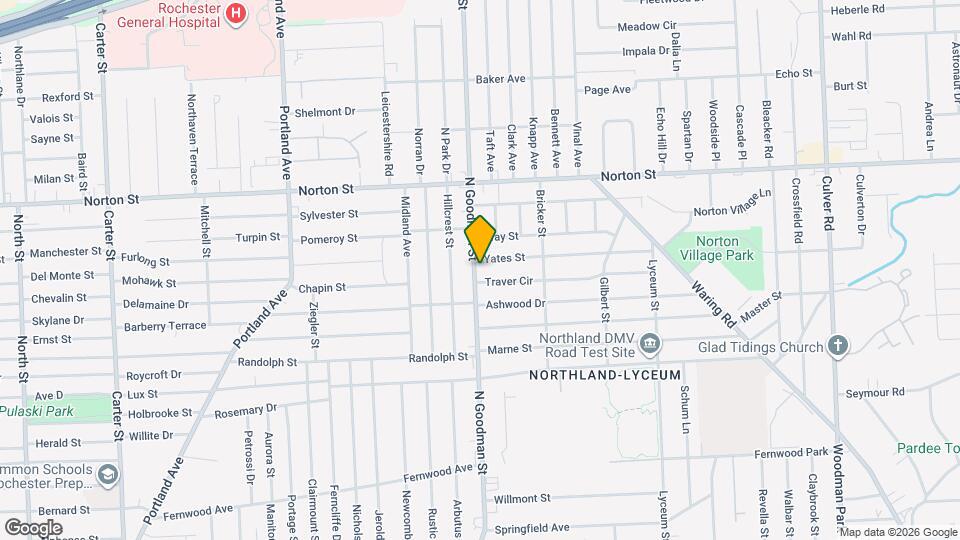 1626 N Goodman St Map and Location Details