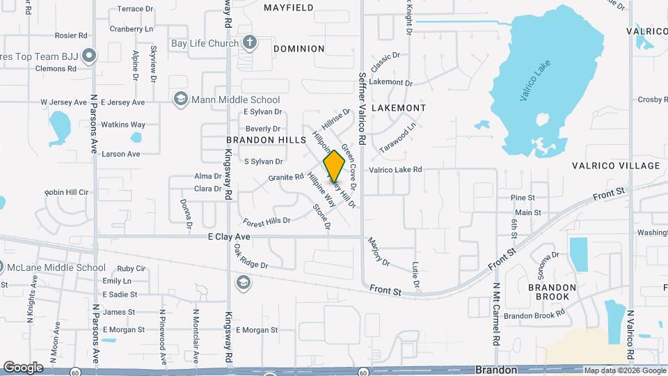 608 Valley Hill Dr Mapa y Detalles de la Ubicación