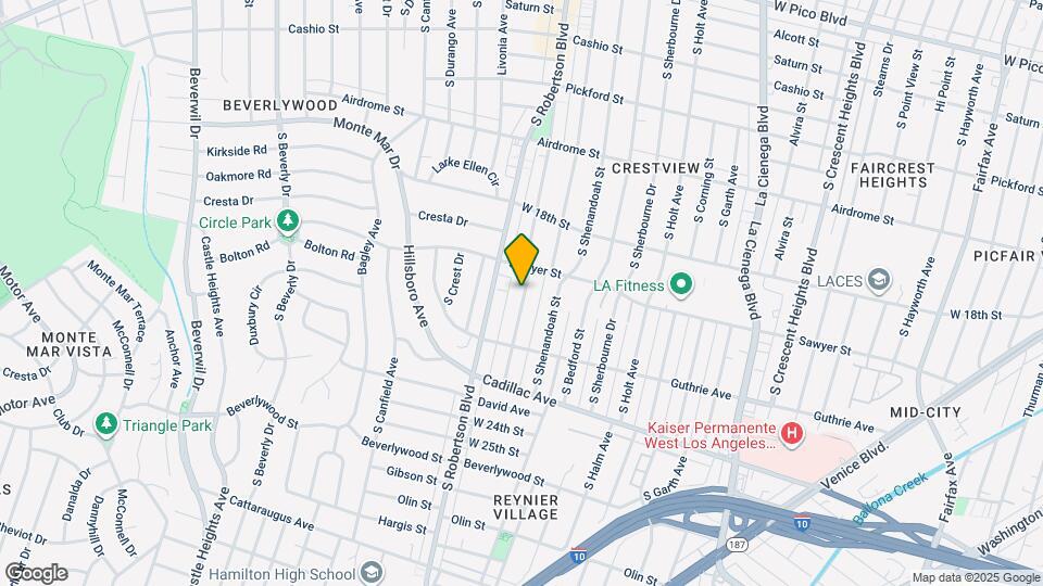 1933 Preuss Rd, Unit 1933 Map and Location Details