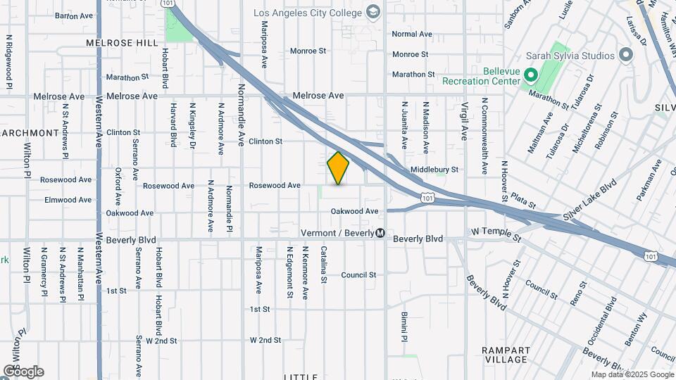 4136 Rosewood Ave Mapa y Detalles de la Ubicación