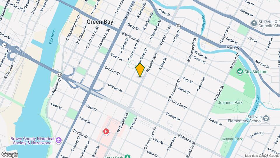 332 S Webster Ave Map and Location Details