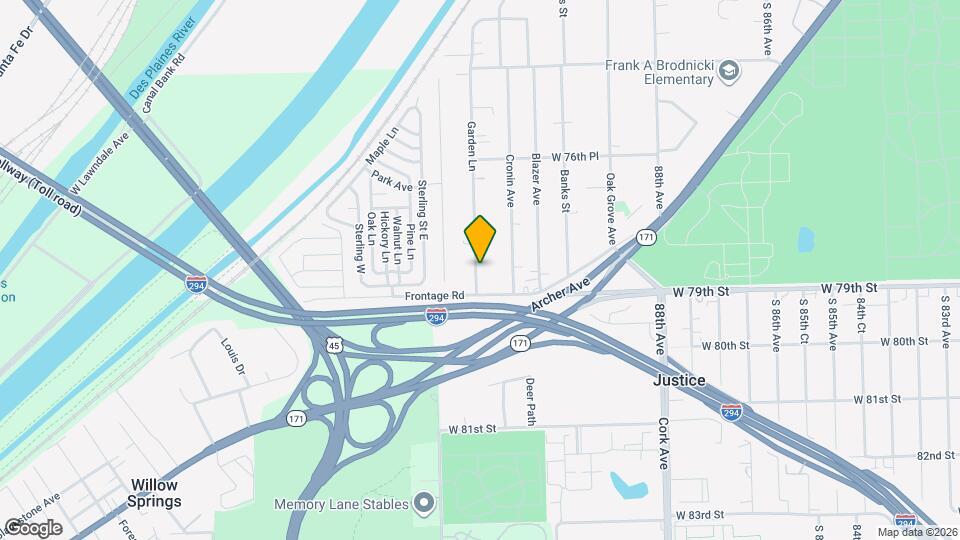 7819 Garden Ln Map and Location Details