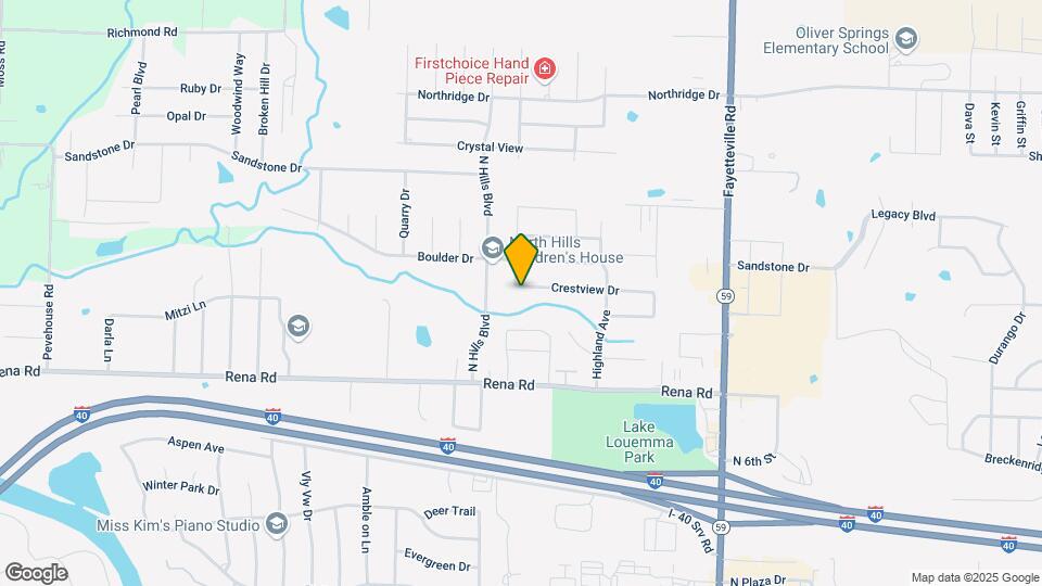 425 Crestview Dr Map and Location Details
