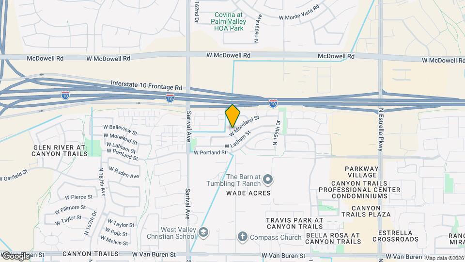 1221 N 161st Ave Map and Location Details