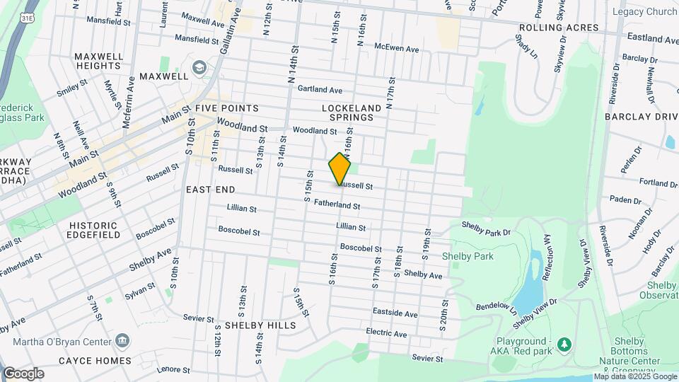 1520 Russell St Map and Location Details