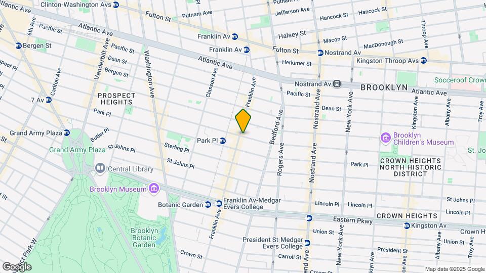 605 Prospect Pl Map and Location Details