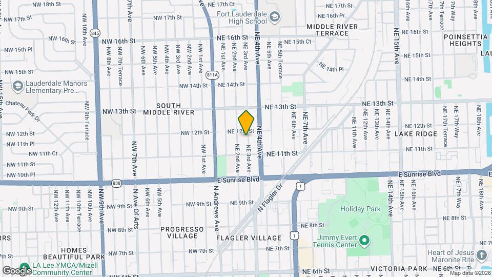 1135 NE 3rd Ave Mapa y Detalles de la Ubicación