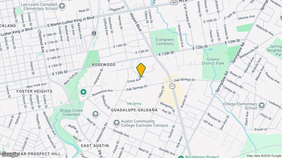 2815 Crest Ave Map and Location Details