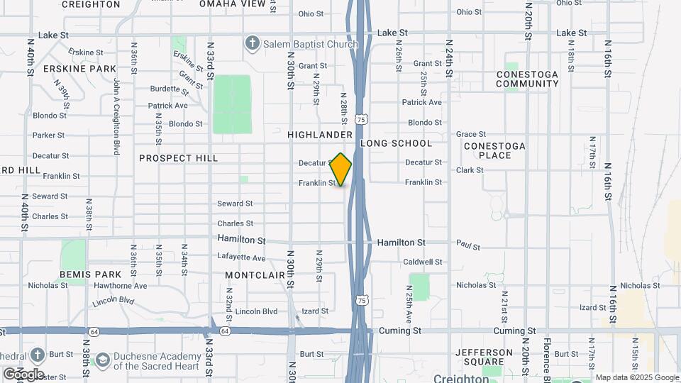 1614 N 28th St Map and Location Details