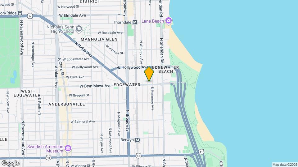 1048 W Bryn Mawr Ave Map and Location Details