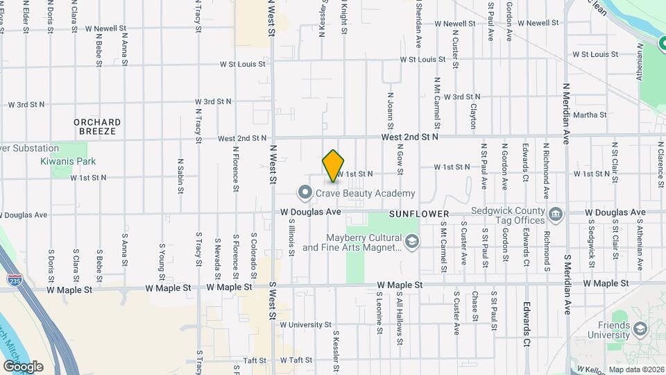 137 N Kessler St Mapa y Detalles de la Ubicación