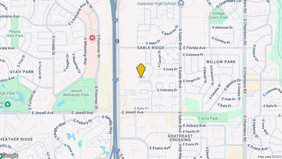 1691 S Blackhawk Way Map and Location Details