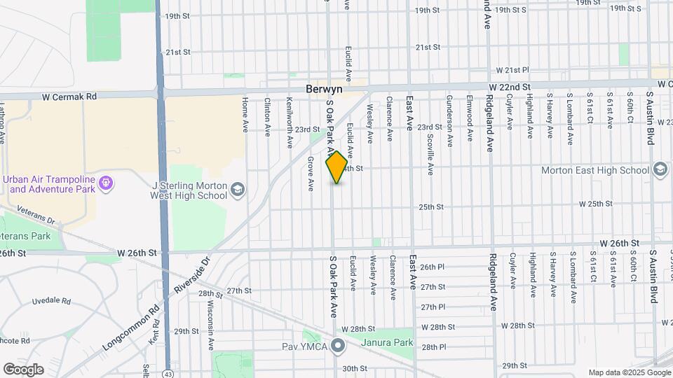 2425 Oak Park Ave Map and Location Details