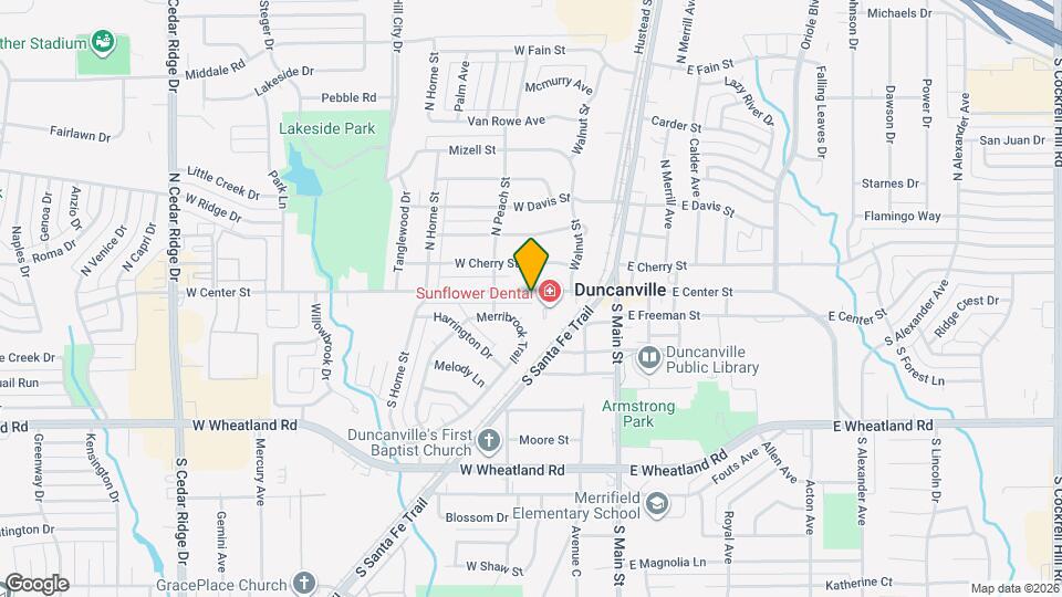 222 W Center St Map and Location Details