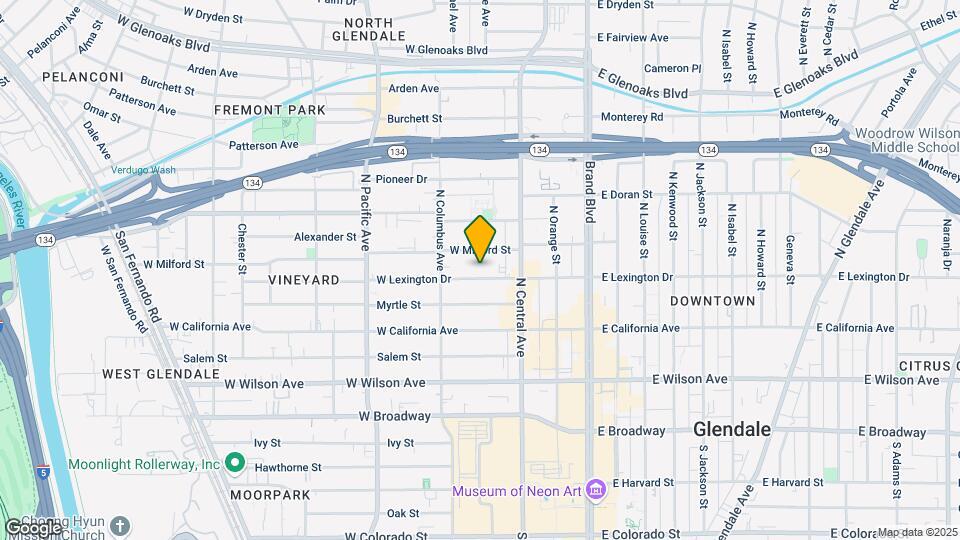 339 W Lexington Dr Map and Location Details