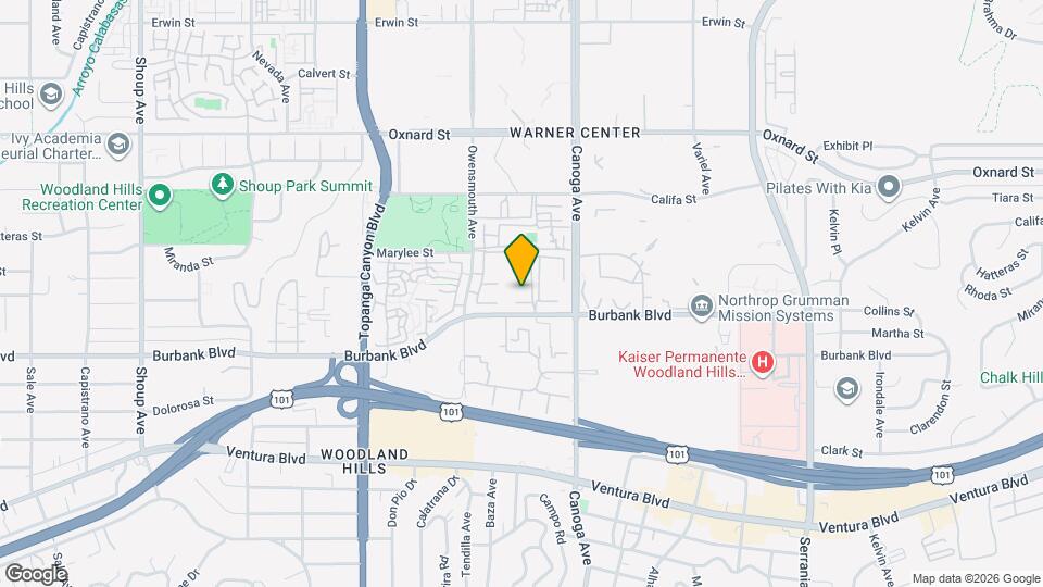 21555 Burbank Blvd Map and Location Details