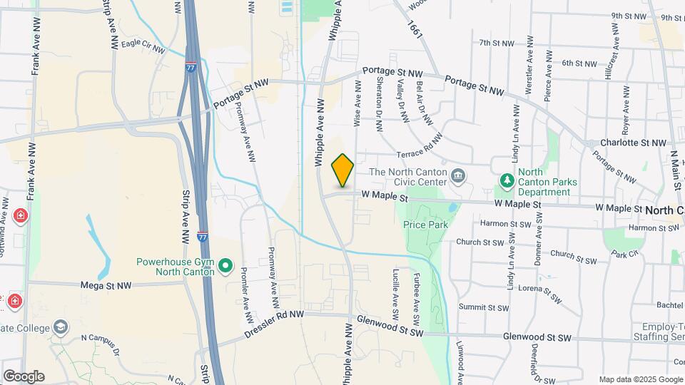 1101 W Maple St NW Map and Location Details