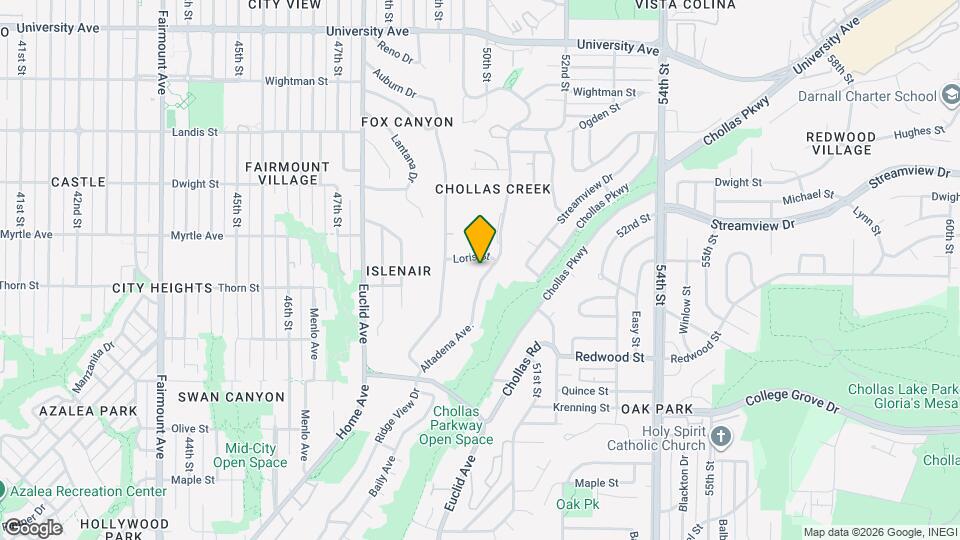 3334 Altadena Ave. Map and Location Details