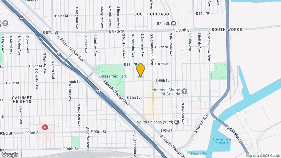 2920-2922 E 90th St Map and Location Details