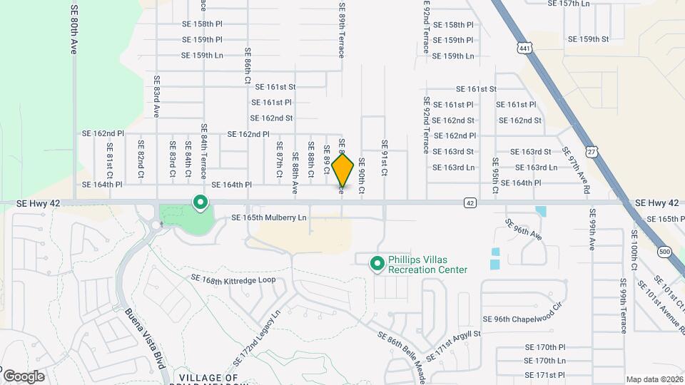 16475 SE 89th Terrace Map and Location Details